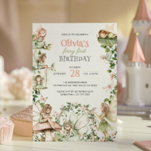 Sagoprinsessans 1-årsdag inbjudningar