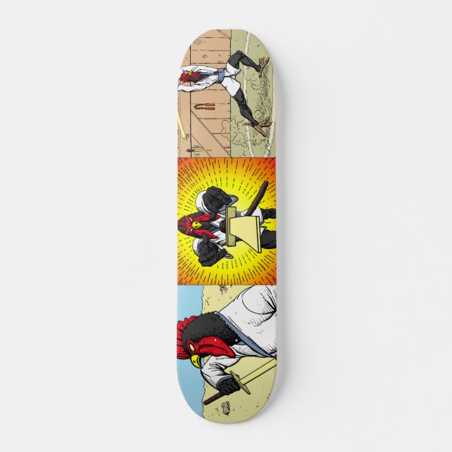 Sagor av Samuraihönaskateboarden Skateboard Bräda 21,5 Cm (Framsida)