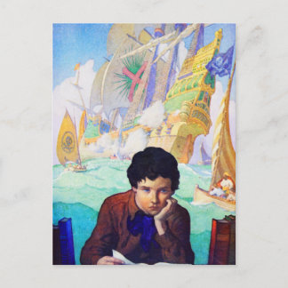 Sagor för N C Wyeths av äventyr Vykort