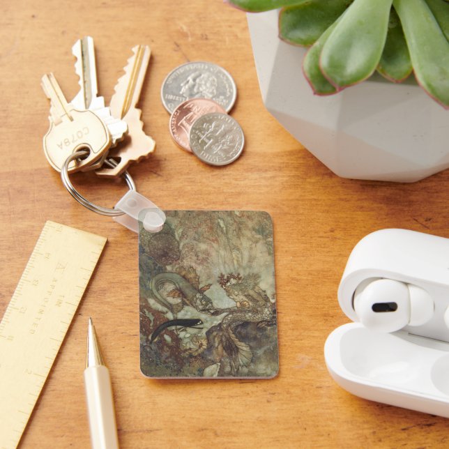 Sagor från förr, Havsfrun av Edmund Dulac Nyckelring (Skrivbord)