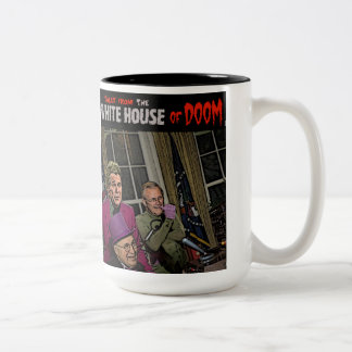 Sagor från vithuset av den DOOMBush cheneyen Två-Tonad Mugg