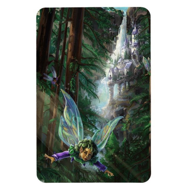 Sagor och slott Fantasykonst Magnet (Vertikal)