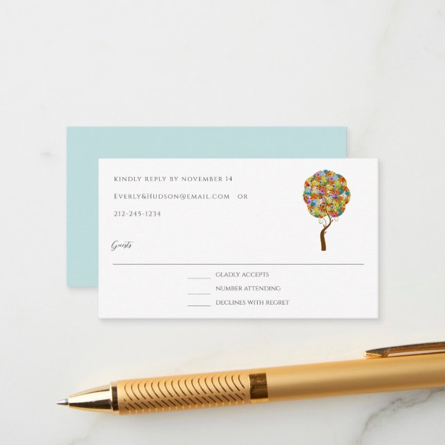 Sagoskog Lapptäcke Blommig Sagoträlotta Tilläggskort (Fram/Back In Situ)