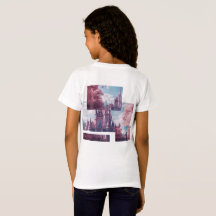 Sagostlott Barn T-Shirt med Rosa Körsbärsblom