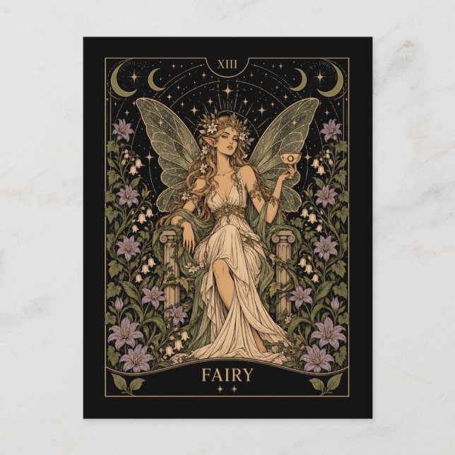 Sagot, Starlit Tarotkonst Vykort (Framsida)