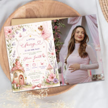 Sagoträdgård Blommiga Flickor Baby Shower Foto