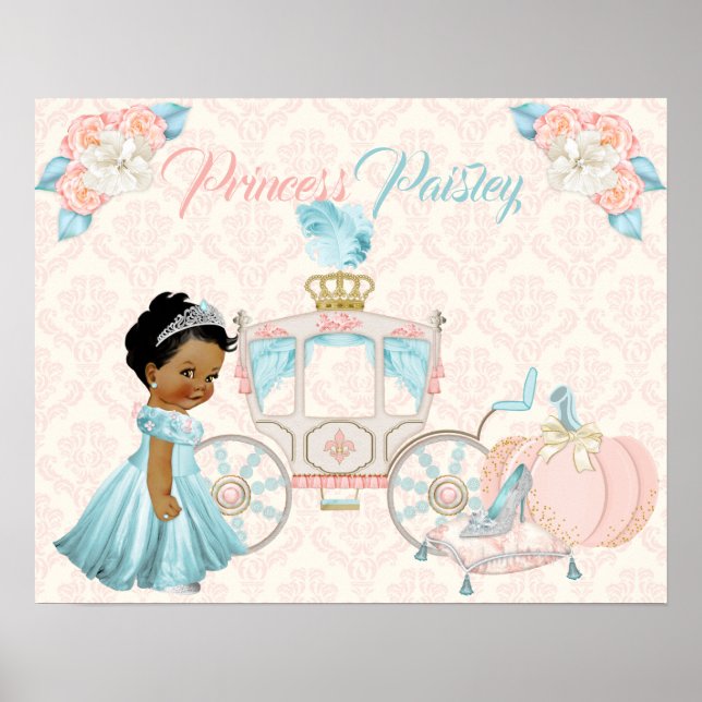 Sagovagn Prinsessa Personlig Barnkammare Poster (Framsidan)