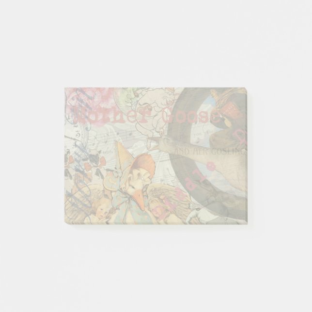 Sagovärld med Mor Gås-rim Post-it Block (Framsida)