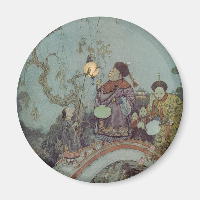 Sagovärld, Näktergalen av Edmund Dulac Magnet (Framsidan)