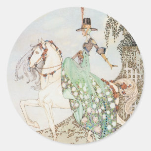 Sagovärld, Prinsessan Minette, Kay Nielsen Runt Klistermärke