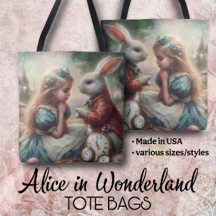 Sagovärld Vintage Wonderland Art Alice Kanin Tygkasse