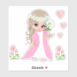 Sagoväsen & Blommor Klistermärken