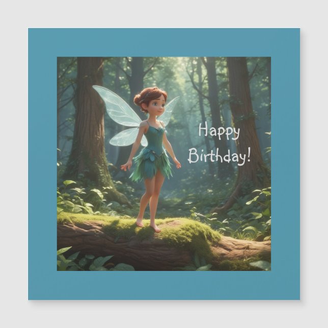 Sagoväsen i skogen Magnetkort (Framsida)