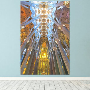 Sagrada Familia-arkitektur, Barcelona Canvastryck