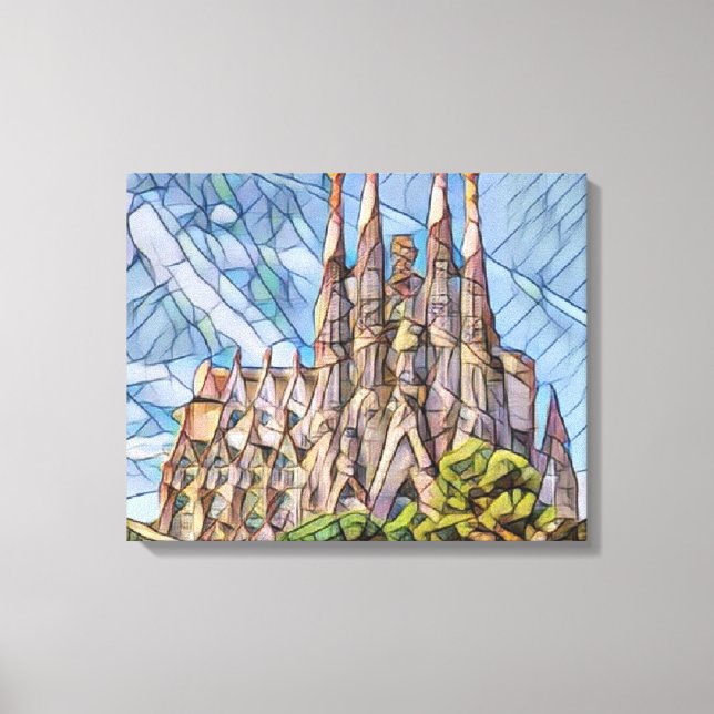 Sagrada Familia av Mirsat Karabel Canvastryck (Framsida)