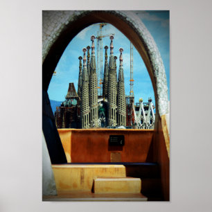 Sagrada Familia Barcelona Catalonia Spanien Poster
