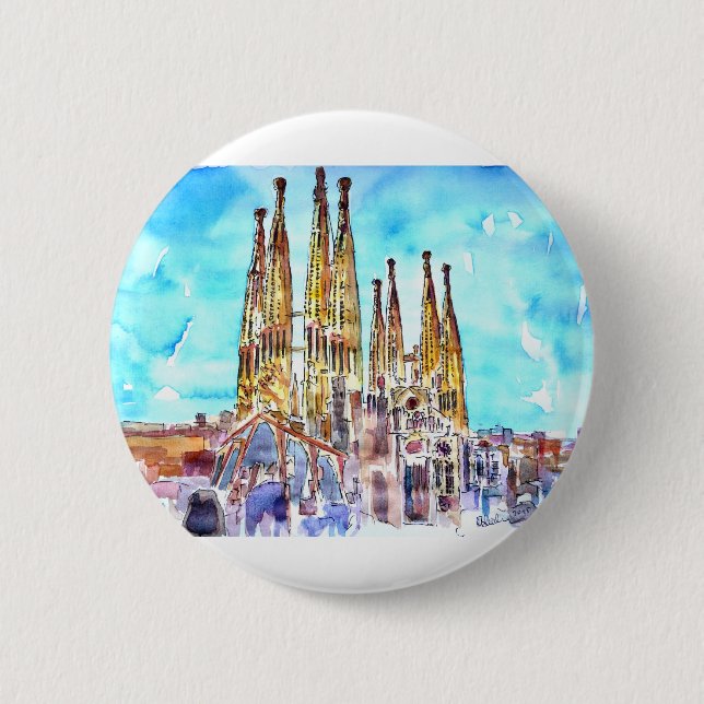 Sagrada Familia Barcelona Knapp (Framsida)