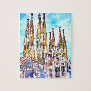 Sagrada Familia Barcelona Pussel