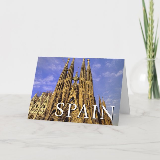 Sagrada Familia | Barcelona, Spanien | Födelsedag Kort (Framsida)