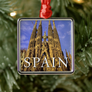 Sagrada Família Barcelona, Spanien Julgransprydnad Metall