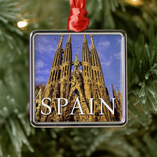 Sagrada Familia | Barcelona, Spanien Julgransprydnad Metall (Träd)
