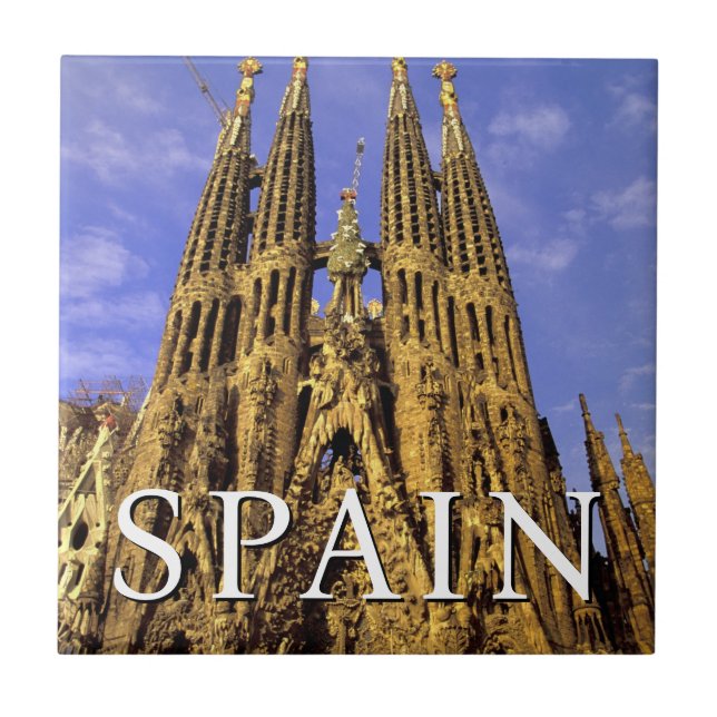 Sagrada Familia | Barcelona, Spanien Kakelplatta (Framsidan)