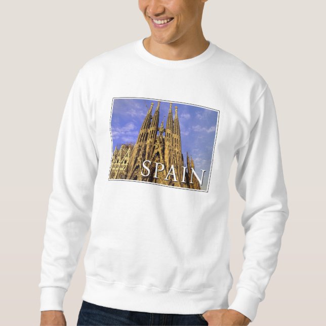 Sagrada Familia | Barcelona, Spanien Lång Ärmad Tröja (Framsida)
