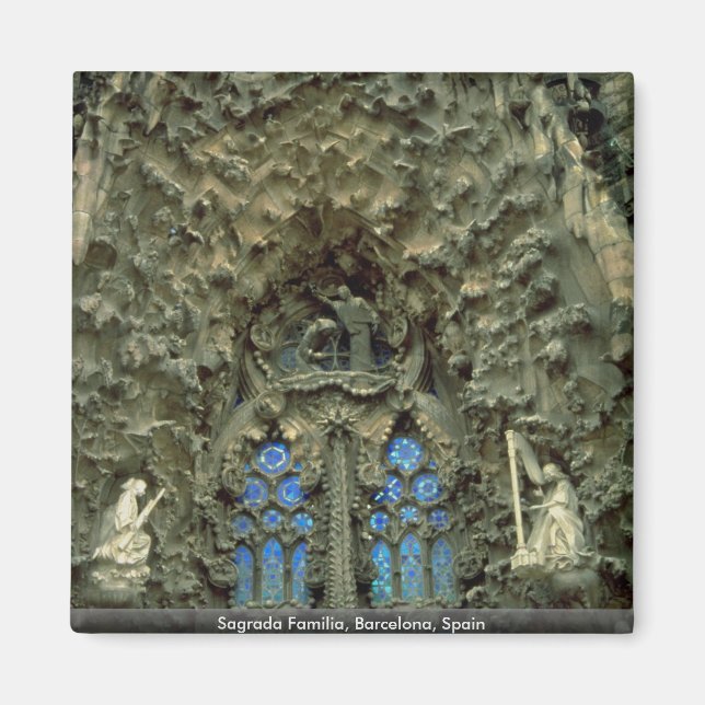 Sagrada Familia, Barcelona, Spanien Magnet (Framsidan)