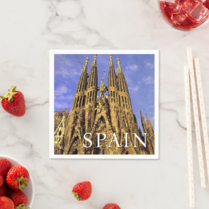 Sagrada Família Barcelona, Spanien Pappersservett
