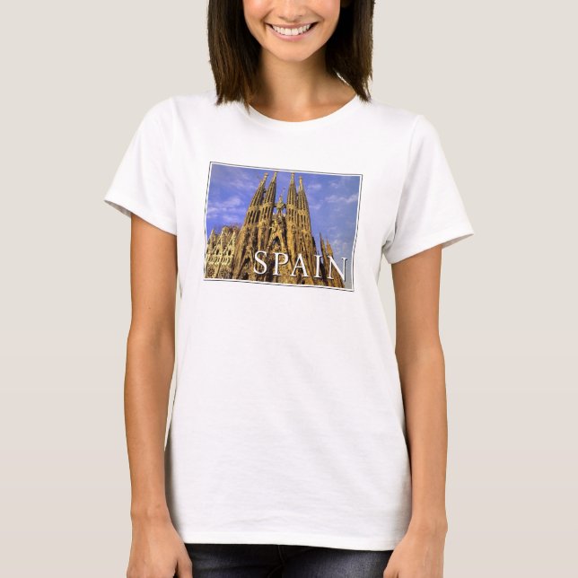 Sagrada Familia | Barcelona, Spanien T Shirt (Framsida)