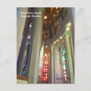 Sagrada Familia Barcelona Spanien Vykort