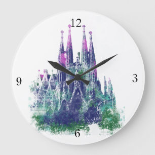 Sagrada Familia Barcelona Stor Klocka