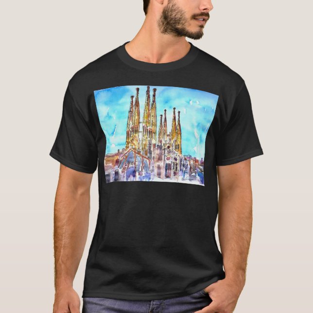Sagrada Familia Barcelona T Shirt (Framsida)
