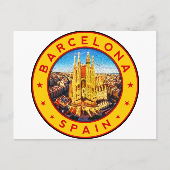 Sagrada Familia Barcelona Vykort (Framsida)