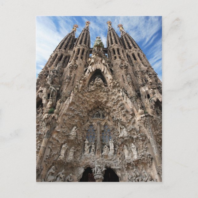 Sagrada Familia Barcelona Vykort (Framsida)