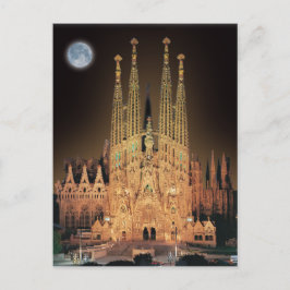SAGRADA FAMILIA BASILICA I BARCELONA, SPANIEN. VYKORT