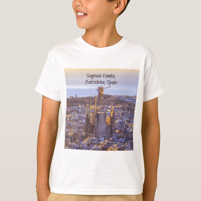 Sagrada Familia Catholic Church, Barcelona, Spanie T Shirt (Framsida)