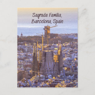 Sagrada Familia Catholic Church, Barcelona, Spanie Vykort