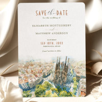 Sagrada Familia Charm Barcelona Spara-the-Date