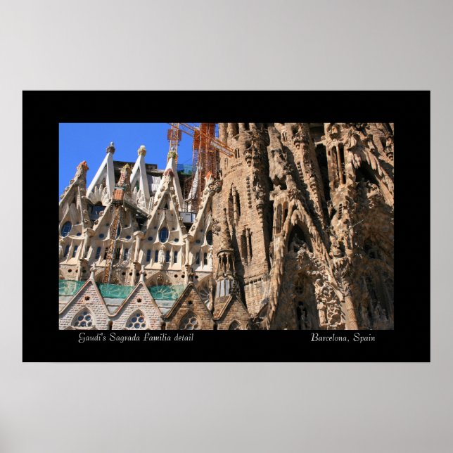 Sagrada Familia-detaljer Poster (Framsidan)
