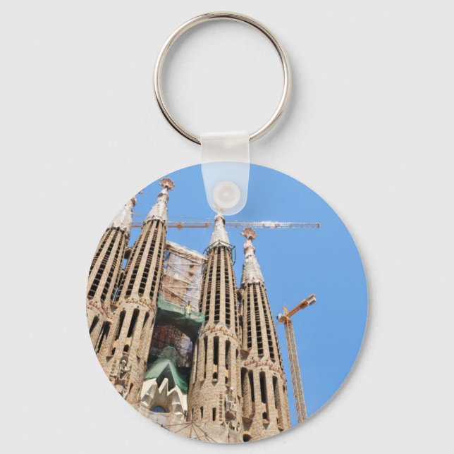 Sagrada Familia i Barcelona, Spanien Nyckelring (Framsida)