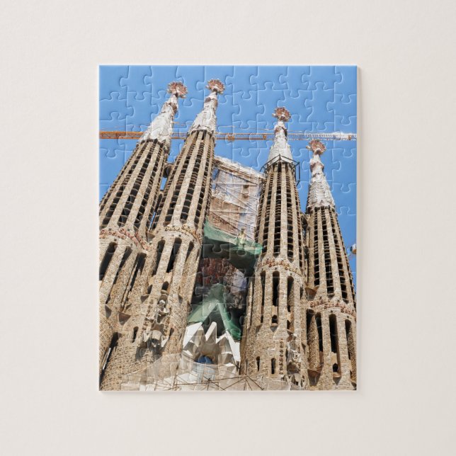 Sagrada Familia i Barcelona, Spanien Pussel (Vertikal)