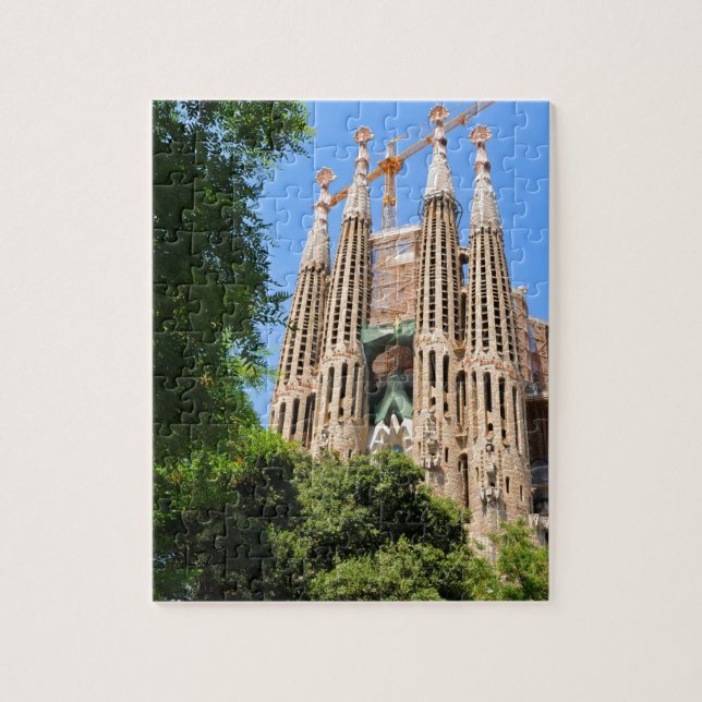 Sagrada Familia i Barcelona, Spanien Pussel (Vertikal)