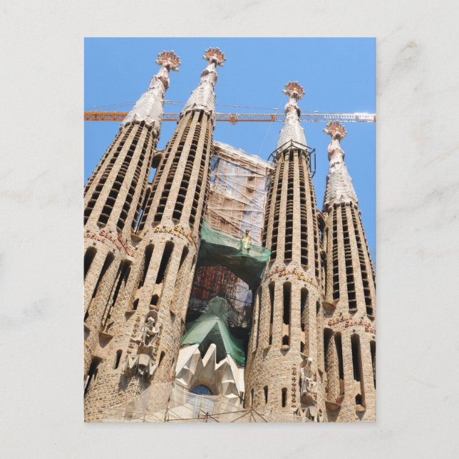 Sagrada Familia i Barcelona, Spanien Vykort (Framsida)