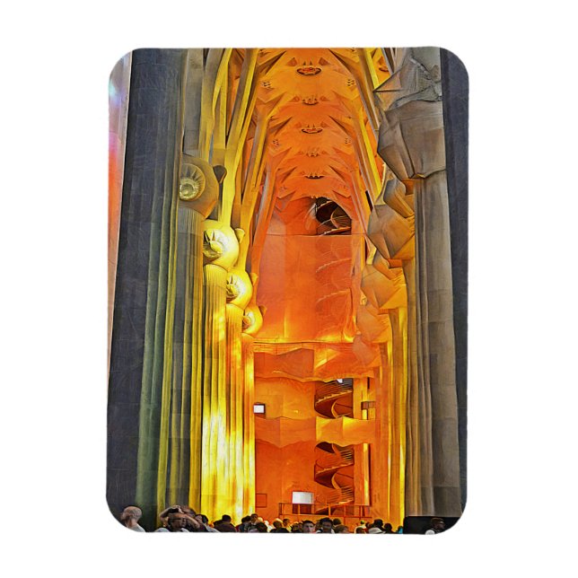 Sagrada Familia. Insida. Visa 1. Magnet (Vertikal)