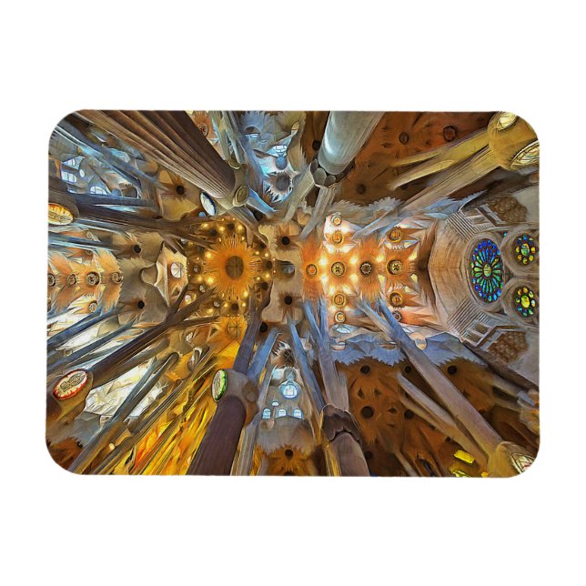 Sagrada Familia. Insida. Visa 20. Magnet (Horisontell)