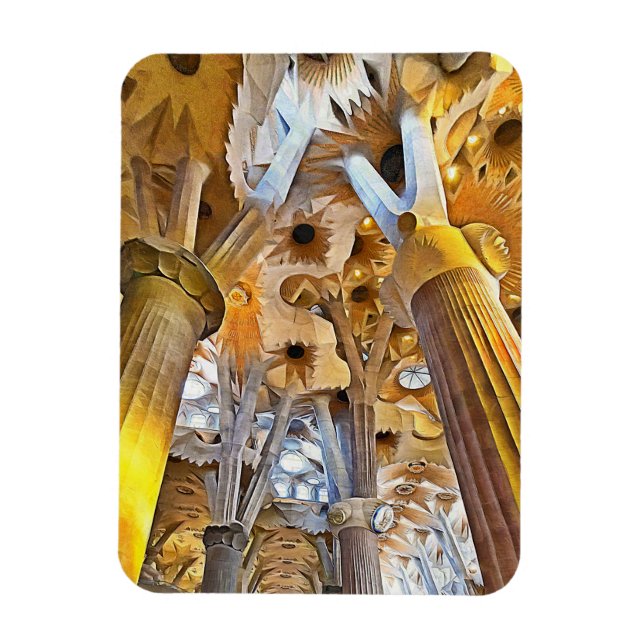 Sagrada Familia. Insida. Vy 16. Magnet (Vertikal)