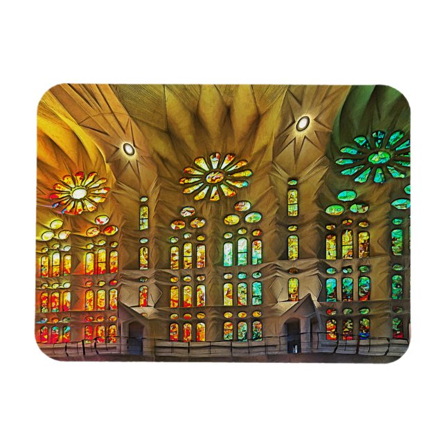 Sagrada Familia. Insida. Vy 19. Magnet (Horisontell)