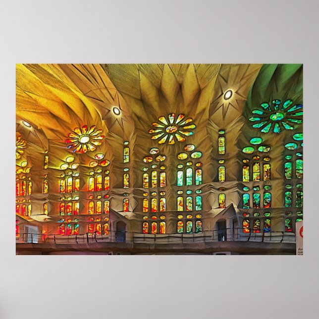 Sagrada Familia. Insida. Vy 19. Poster (Framsidan)