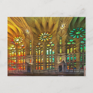 Sagrada Familia. Insida. Vy 19. Vykort